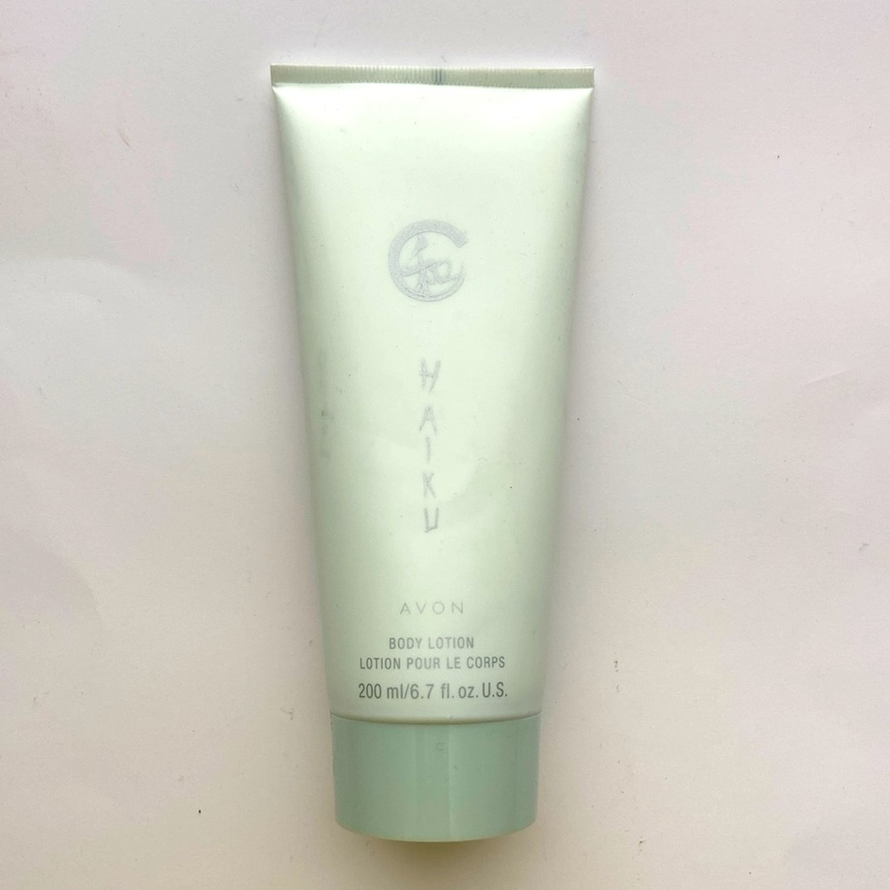 Avon Haiku Body Lotion.